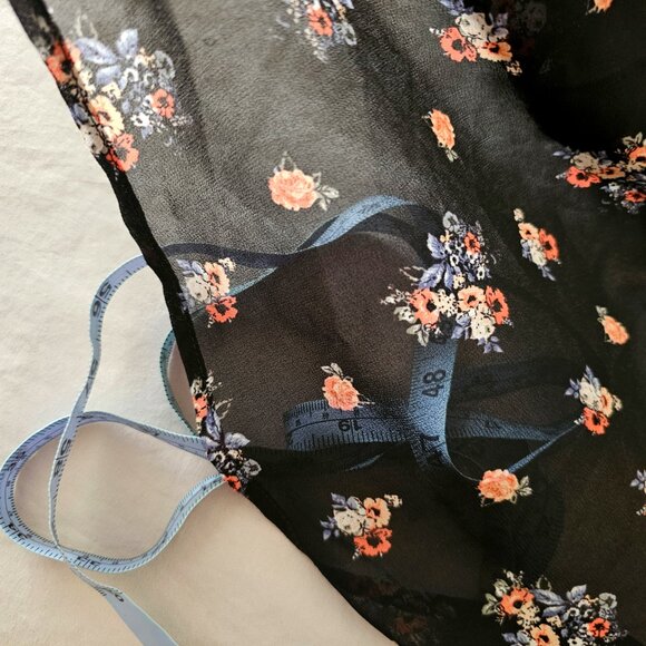 Torrid Plus Size Black Sheer Dress With Bell Sleeves - Picture 10 of 13